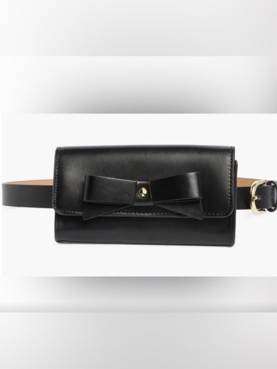 Kate Spade Black Belt Bag with Bow Accent display picture 2